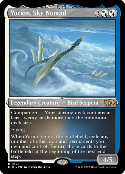 Yorion, Sky Nomad (Foil Etched), March of the Machine: Multiverse Legends 129