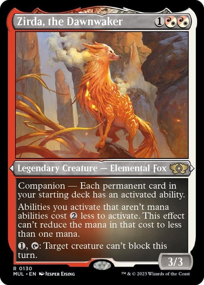 Zirda, the Dawnwaker (Foil Etched), March of the Machine: Multiverse Legends 130