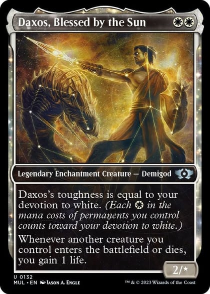 Daxos, Blessed by the Sun (Halo Foil), March of the Machine: Multiverse Legends 132