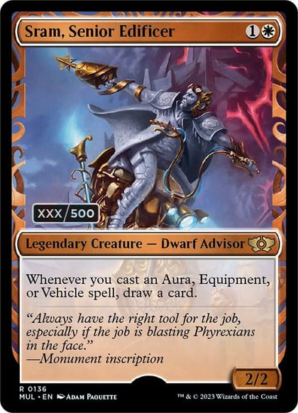 Sram, Senior Edificer (Serial Numbered), March of the Machine: Multiverse Legends 136