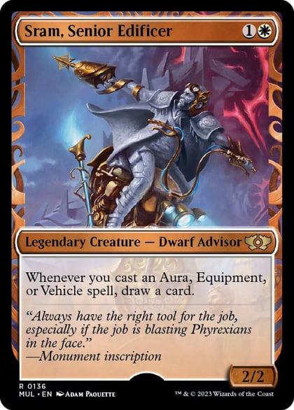 Sram, Senior Edificer (Halo Foil), March of the Machine: Multiverse Legends 136