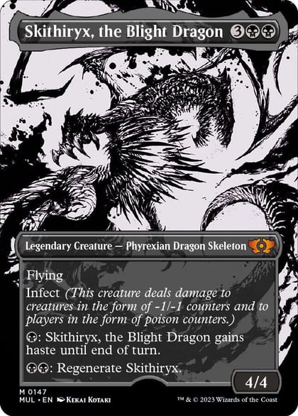 Skithiryx, the Blight Dragon (Halo Foil), March of the Machine: Multiverse Legends 147
