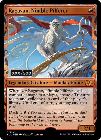 Ragavan, Nimble Pilferer (Serial Numbered), March of the Machine: Multiverse Legends 151