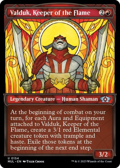 Valduk, Keeper of the Flame (Halo Foil), March of the Machine: Multiverse Legends 154