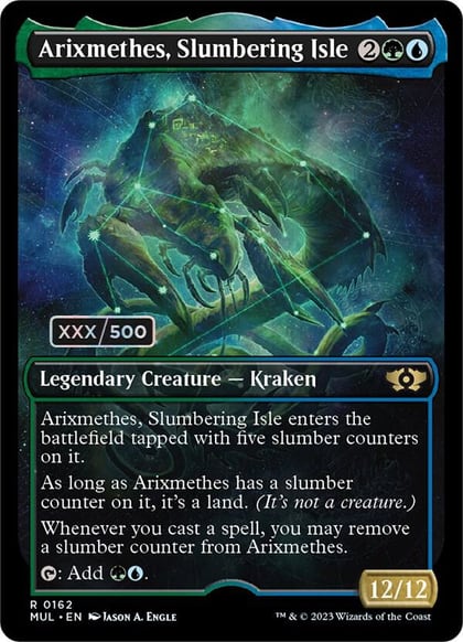 Arixmethes, Slumbering Isle (Serial Numbered), March of the Machine: Multiverse Legends 162