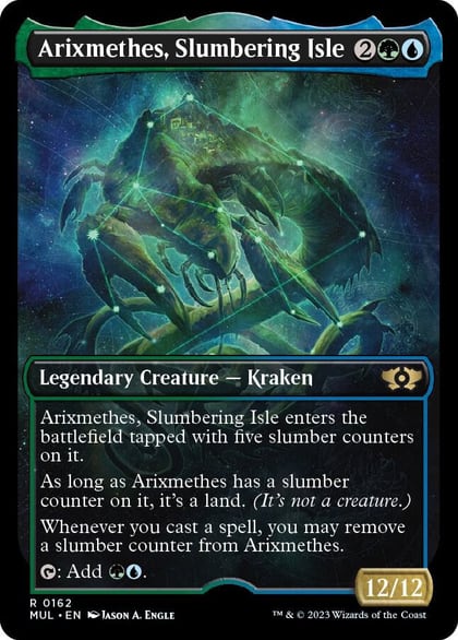 Arixmethes, Slumbering Isle (Halo Foil), March of the Machine: Multiverse Legends 162