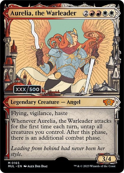 Aurelia, the Warleader (Serial Numbered), March of the Machine: Multiverse Legends 165