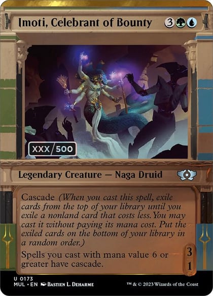 Imoti, Celebrant of Bounty (Serial Numbered), March of the Machine: Multiverse Legends 173