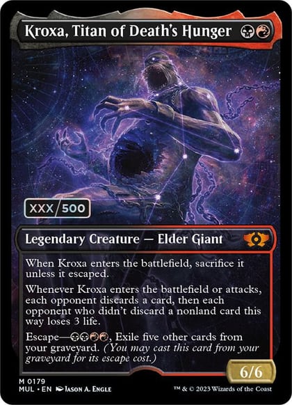 Kroxa, Titan of Death's Hunger (Serial Numbered), March of the Machine: Multiverse Legends 179