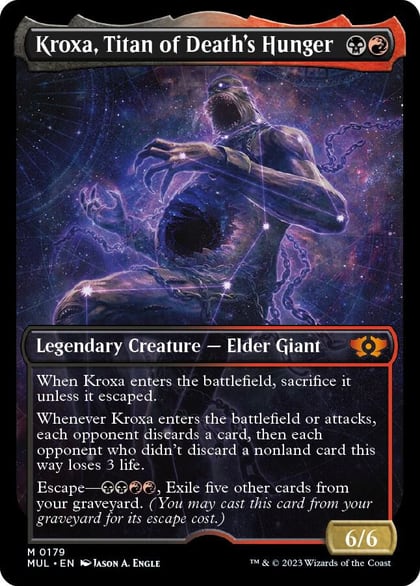 Kroxa, Titan of Death's Hunger (Halo Foil), March of the Machine: Multiverse Legends 179