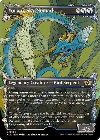 Yorion, Sky Nomad (Halo Foil), March of the Machine: Multiverse Legends 194