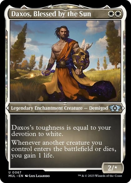 Daxos, Blessed by the Sun (Foil Etched), March of the Machine: Multiverse Legends 67