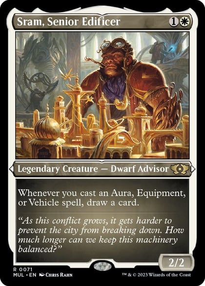 Sram, Senior Edificer (Foil Etched), March of the Machine: Multiverse Legends 71