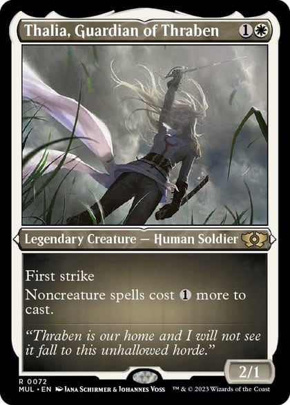 Thalia, Guardian of Thraben (Foil Etched), March of the Machine: Multiverse Legends 72