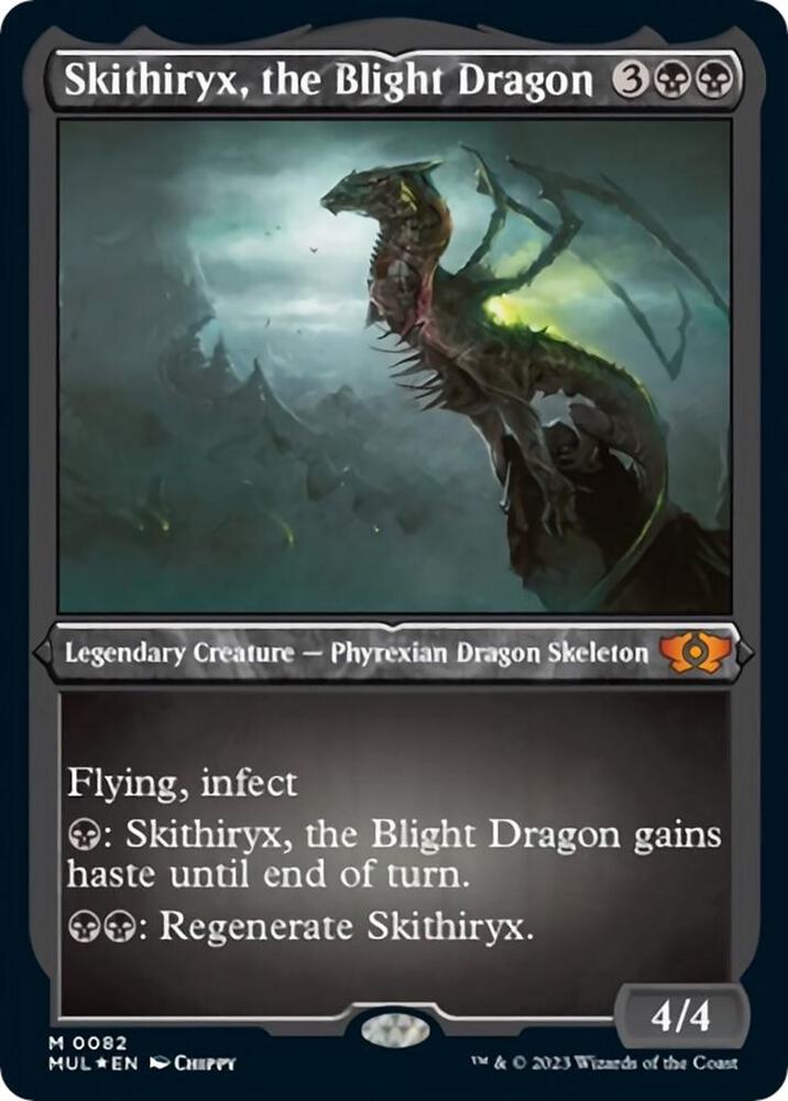 Skithiryx, the Blight Dragon (Foil Etched), March of the Machine: Multiverse Legends 82