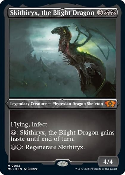 Skithiryx, the Blight Dragon (Foil Etched), March of the Machine: Multiverse Legends 82