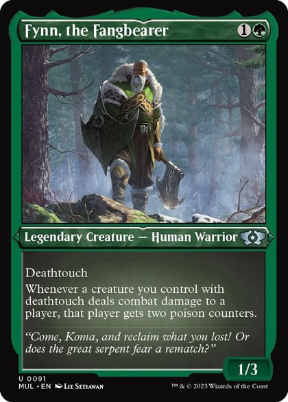 Fynn, the Fangbearer (Foil Etched), March of the Machine: Multiverse Legends 91