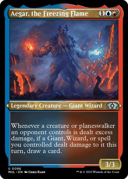 Aegar, the Freezing Flame (Foil Etched), March of the Machine: Multiverse Legends 96