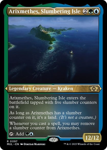 Arixmethes, Slumbering Isle (Foil Etched), March of the Machine: Multiverse Legends 97