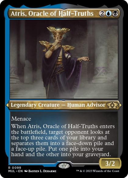 Atris, Oracle of Half-Truths (Foil Etched), March of the Machine: Multiverse Legends 99