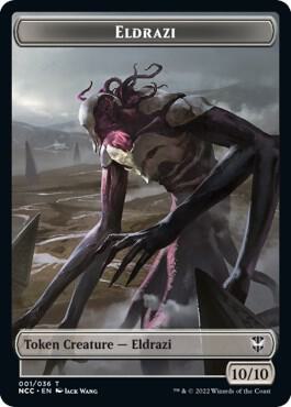 Eldrazi // Human Soldier Double-Sided Token, Commander: Streets of New Capenna 1 // 8