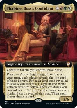 Phabine, Boss's Confidant (Extended Art), Commander: Streets of New Capenna 108