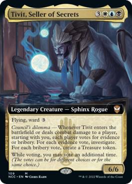 Tivit, Seller of Secrets (Extended Art), Commander: Streets of New Capenna 109