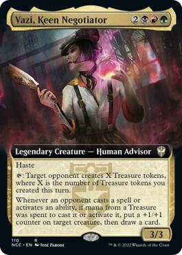 Vazi, Keen Negotiator (Extended Art), Commander: Streets of New Capenna 110