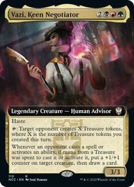 Vazi, Keen Negotiator (Extended Art), Commander: Streets of New Capenna 110