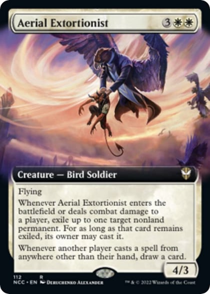 Aerial Extortionist (Extended Art), Commander: Streets of New Capenna 112