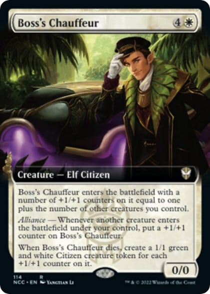 Boss's Chauffeur (Extended Art), Commander: Streets of New Capenna 114