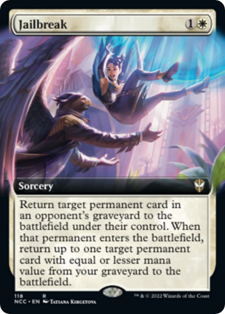 Jailbreak (Extended Art), Commander: Streets of New Capenna 118
