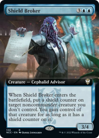 Shield Broker (Extended Art), Commander: Streets of New Capenna 130