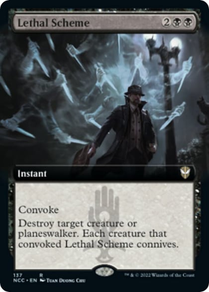 Lethal Scheme (Extended Art), Commander: Streets of New Capenna 137