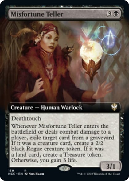 Misfortune Teller (Extended Art), Commander: Streets of New Capenna 139