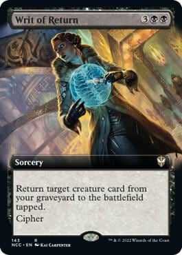 Writ of Return (Extended Art), Commander: Streets of New Capenna 143