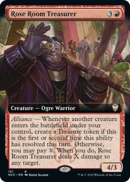 Rose Room Treasurer (Extended Art), Commander: Streets of New Capenna 151