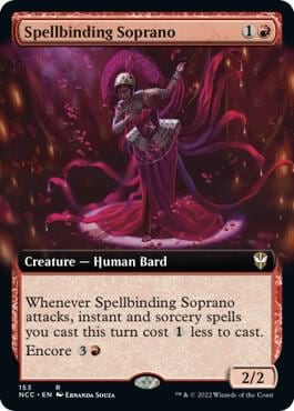 Spellbinding Soprano (Extended Art), Commander: Streets of New Capenna 153