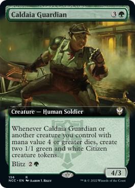 Caldaia Guardian (Extended Art), Commander: Streets of New Capenna 156
