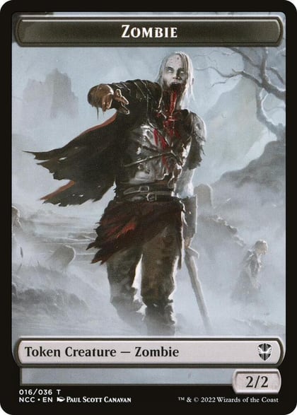 Zombie // Drake Double-Sided Token, Commander: Streets of New Capenna 16 // 10