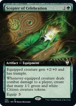Scepter of Celebration (Extended Art), Commander: Streets of New Capenna 164
