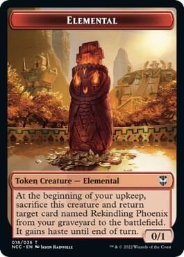Elemental (018) // Copy Double-Sided Token, Commander: Streets of New Capenna 18 // 1