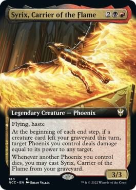 Syrix, Carrier of the Flame (Extended Art), Commander: Streets of New Capenna 180