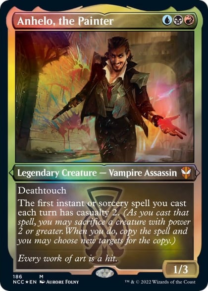 Anhelo, the Painter (Display Commander) - Thick Stock, Commander: Streets of New Capenna 186
