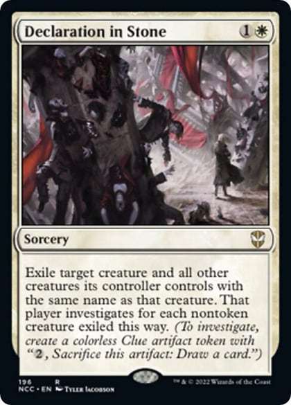 Declaration in Stone, Commander: Streets of New Capenna 196