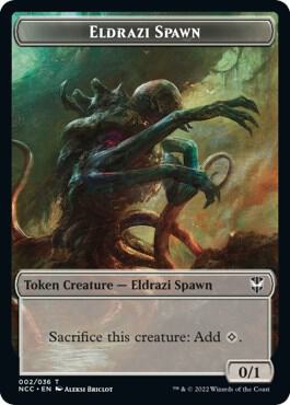 Eldrazi Spawn // Human Double-Sided Token, Commander: Streets of New Capenna 2 // 7