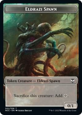 Eldrazi Spawn // Human Double-Sided Token, Commander: Streets of New Capenna 2 // 7