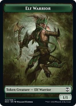 Elf Warrior // Wurm Double-Sided Token, Commander: Streets of New Capenna 23 // 31