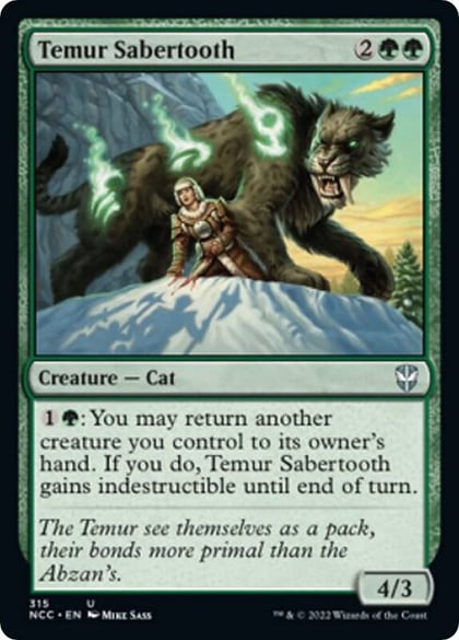 Temur Sabertooth, Commander: Streets of New Capenna 315