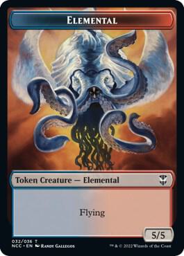 Elemental (032) // Rogue Double-Sided Token, Commander: Streets of New Capenna 32 // 7
